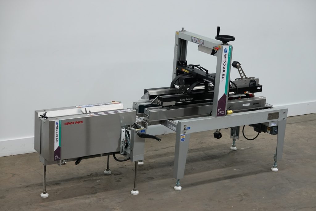 Wexxar / Belcor #505 / 252 uniform, semi automatic case erector / pack station with top and bottom case - Image 5