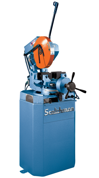 14" Scotchman #CPO-350-VS/PK, miter, variable speed, 2" solid, 4" tube, air vise, 5 HP - Image 1