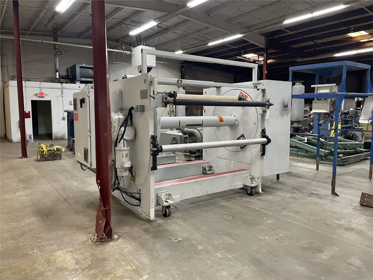 Parkinson, turret winder, 78" wide, 24" max roll diameter, 3 shafts, 3 HP - Image 1