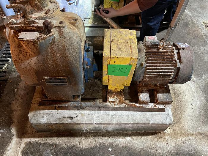 Gorman Rupp #T3A61-B, tras pump with motor - Image 1
