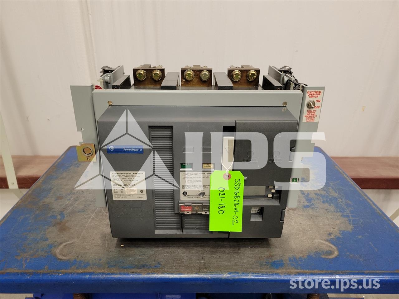 1600 Amps GE Ssd Power Break Ii Mo/do (ssd16) 48 Volts DC Shunt Trip, Mvt Plus Lsi, 1600 Amps Ct, 1200 Amps Rp - Image 1