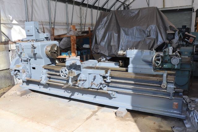 32"/60" x 144" LeBlond, Sliding Gap Bed, 15" 3-Jaw chuck, 8-400 RPM, 2.25" thru hole, thread - Image 1