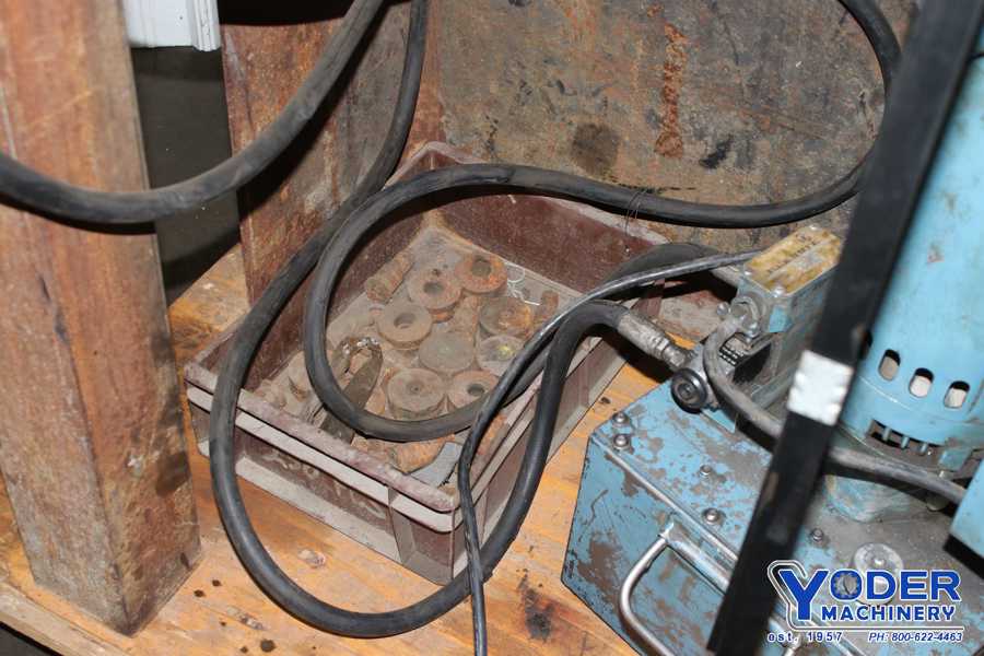 100 Ton, Whitney #790-050, portable hydraulic punch w/pump, 6-1/4" throat, 1/2 HP, #74700 - Image 7