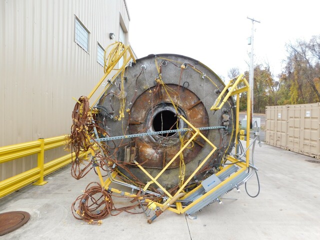 Stainless Steel spray dryer absorber, 95" cone side, 63" straight side, 126" legs, 8-1/2" discharge - Image 6