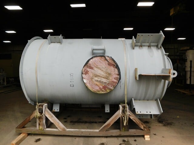 1500 gallon DeDietrich, glass lined reactor, 3008 glass, 75 FV psi, 62" ID, 108" straight wall, refurbished - Image 9