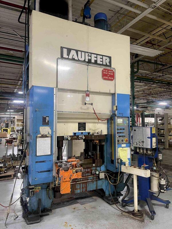 176 Ton, Lauffer #RPS-160E, 7.8" stroke, 19.88" Shut Height, Siemens Control, 39.37" x31.5" bed - Image 1