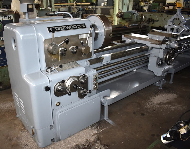 25" x 120" Daewoo-Ikegai hi-speed precision #DA25, taper attach, 2.2" hole thru spindle, inch/metric, 4-jaw - Image 1