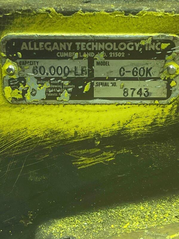 30 Ton, 60000 lb., Allegany Technology #C-60K, crane scale, with remote control, s/n 8743 - Image 1