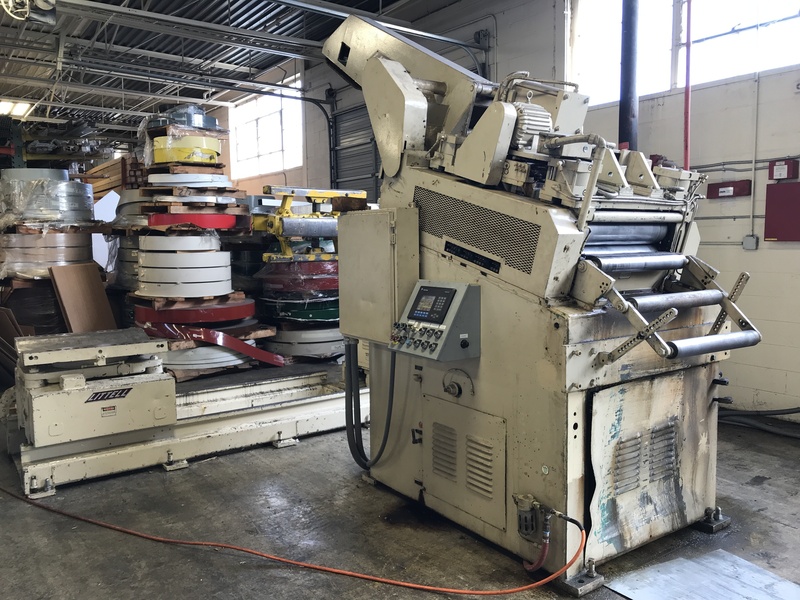 10000 lb. Littell #90-30 / S200, coil reel w/ coil car & straightener, 30" W, 60" OD, 20"-24" ID, hydraulic - Image 2