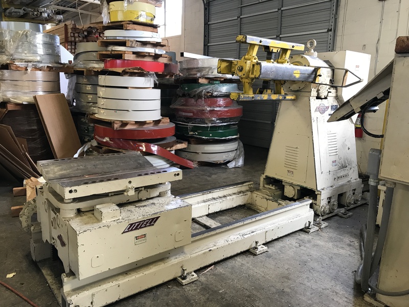 10000 lb. Littell #90-30 / S200, coil reel w/ coil car & straightener, 30" W, 60" OD, 20"-24" ID, hydraulic - Image 6