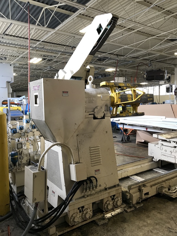 10000 lb. Littell #90-30 / S200, coil reel w/ coil car & straightener, 30" W, 60" OD, 20"-24" ID, hydraulic - Image 9