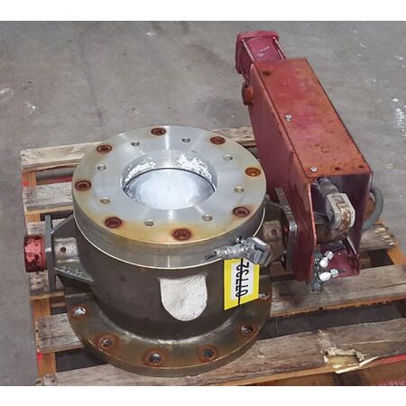 8" Clyde Bergemann, pneumatics spheri dome spherical valve, #07732 - Image 2