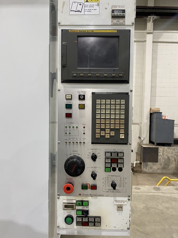 Sugino #JCC-6535E Jet Flex Center II, 6-station turret, 44 lb. part capaity, 2003 - Image 2