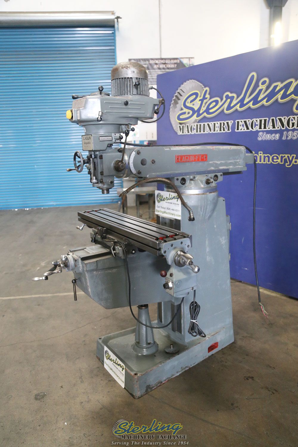 Lagun #FT-1, 9" x42" tbl., 2 HP, republic vertical milling, 28" X, 16' Y, 5" Z, #A6795 - Image 5