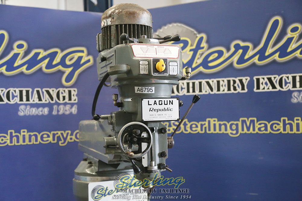 Lagun #FT-1, 9" x42" tbl., 2 HP, republic vertical milling, 28" X, 16' Y, 5" Z, #A6795 - Image 8
