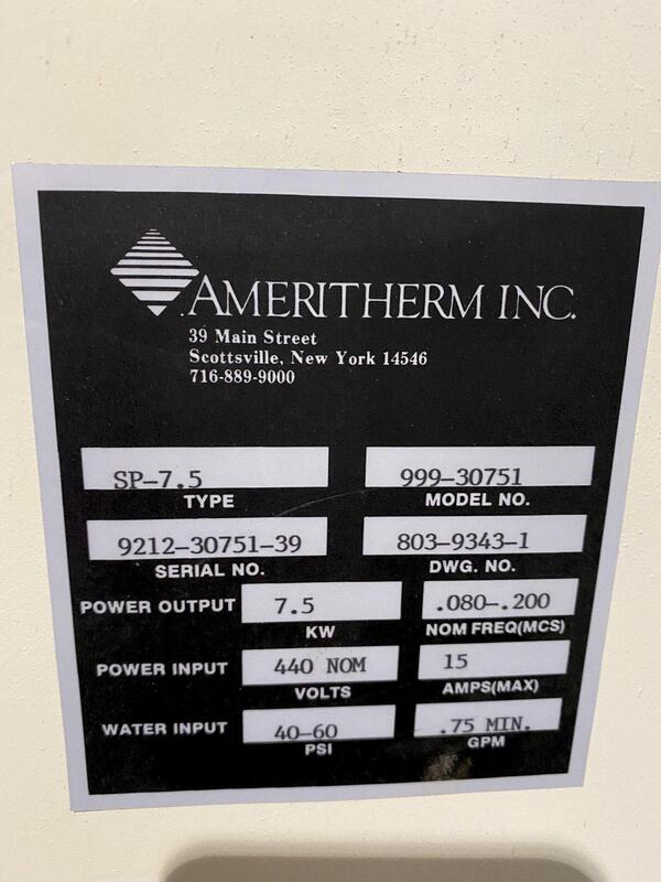 7 KW Ameritherm #999-30751, Induction Heater - Image 5