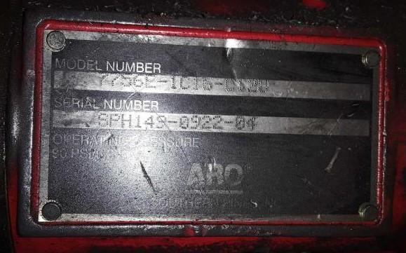 .5 Ton, Aro #7756E-1C15-C120, Air Hoist, 90 psi, Used - Image 3