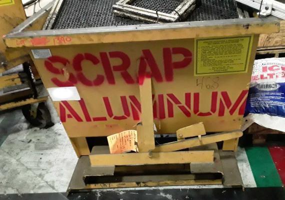 Wright, Dumping Hopper with Castors, 1/3 cu.yd., 4000 load, Used - Image 1