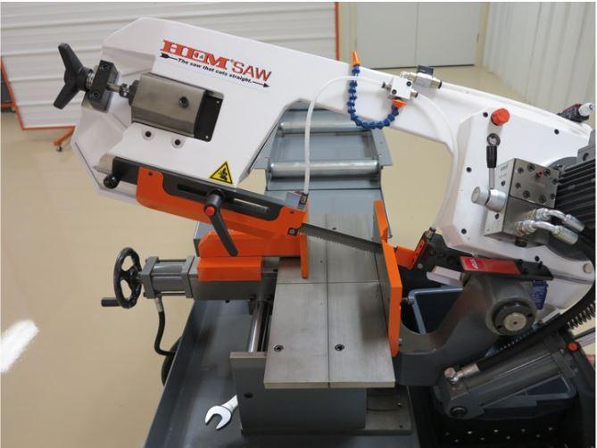 10.2" x 5.9" Hemsaw #260BSA, Carif Double Utility Miter Band Saw, 1" X 96-1/2" X .035" blade, semi-automatic - Image 4