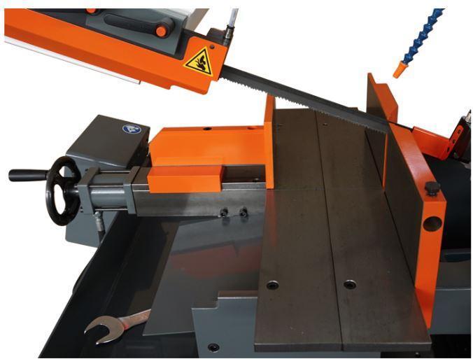 10.2" x 5.9" Hemsaw #260BSA, Carif Double Utility Miter Band Saw, 1" X 96-1/2" X .035" blade, semi-automatic - Image 5