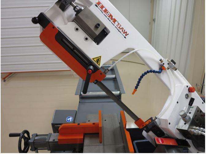10.2" x 5.9" Hemsaw #260BSA, Carif Double Utility Miter Band Saw, 1" X 96-1/2" X .035" blade, semi-automatic - Image 6