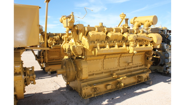 660 HP @ 1200 RPM, Caterpillar #G399-SINA, gas engine core, air starter - Image 1