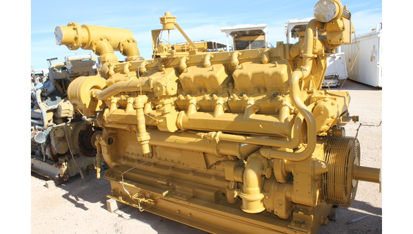 660 HP @ 1200 RPM, Caterpillar #G399-SINA, gas engine core, air starter - Image 2
