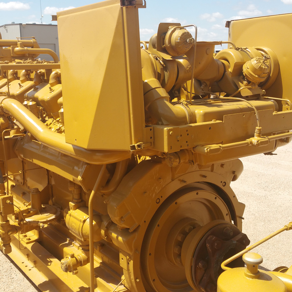 660 HP @ 1200 RPM, Caterpillar #G399-SINA, gas engine core, air starter - Image 4