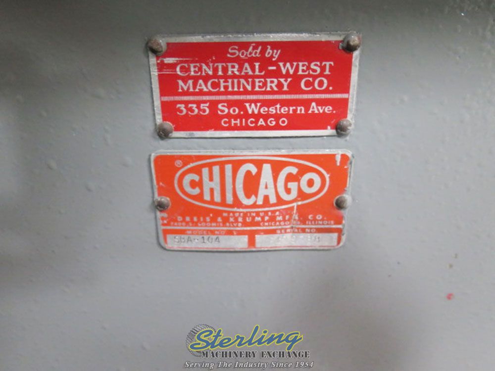 25 Ton, Chicago, 5.25" stroke, 4.25" SH, 10" open, 7.5 HP, 3 position foot switch, start/stop magnetic push - Image 6