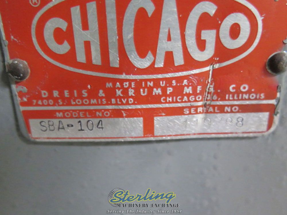 25 Ton, Chicago, 5.25" stroke, 4.25" SH, 10" open, 7.5 HP, 3 position foot switch, start/stop magnetic push - Image 7
