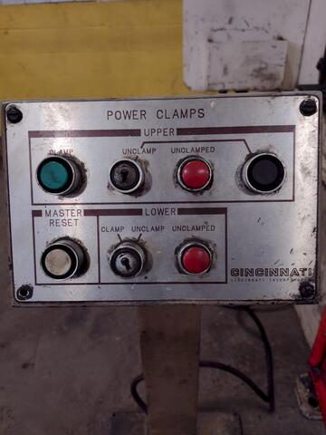 110 Ton, Cincinnati #OBS, hydraulic C-frame press, 10" stroke, #15962 - Image 10