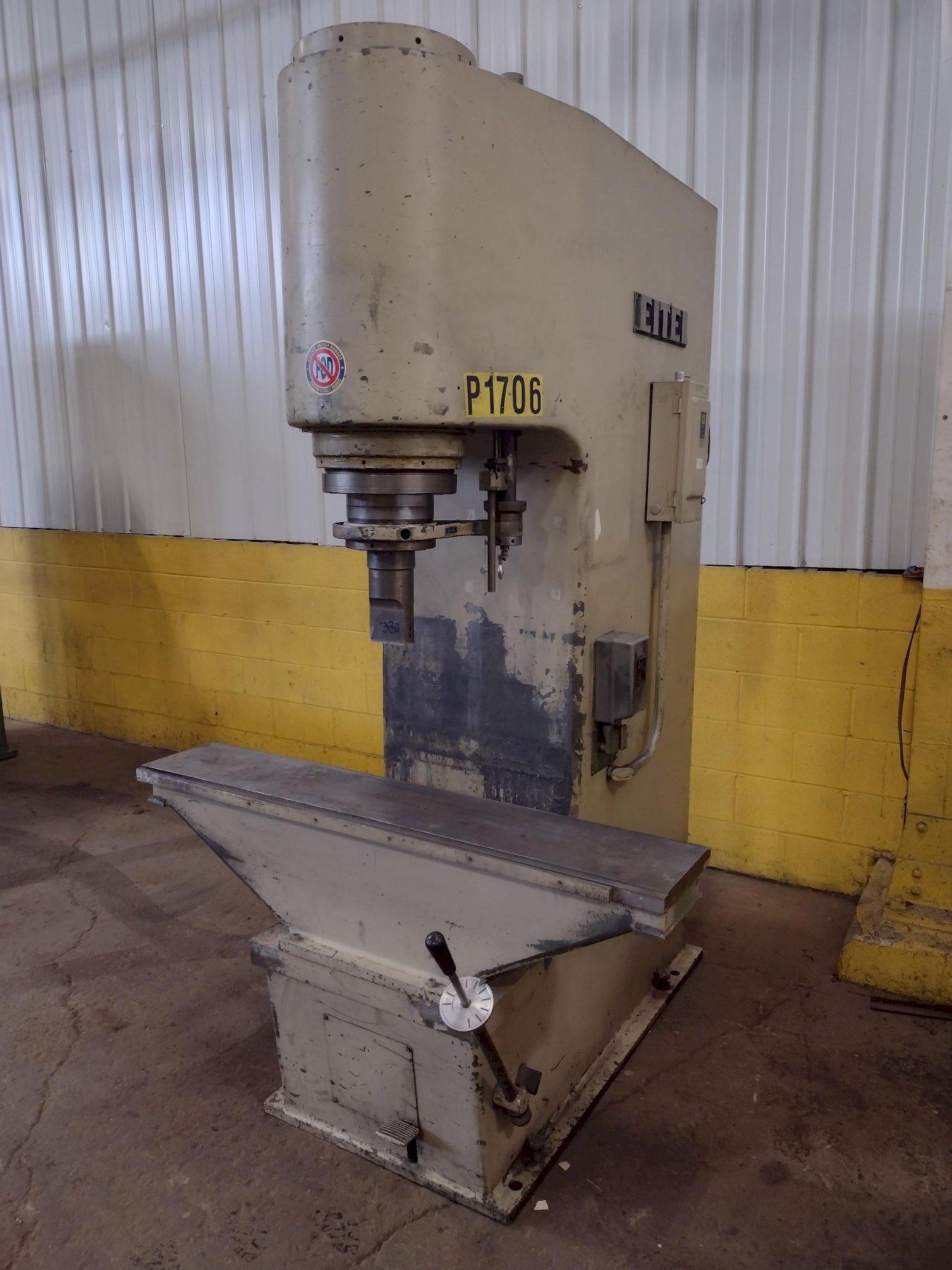 60 Ton, Eitel #RP60, 8" stroke, 24" daylight 1375" throat, 20 HP, 1974 - Image 2