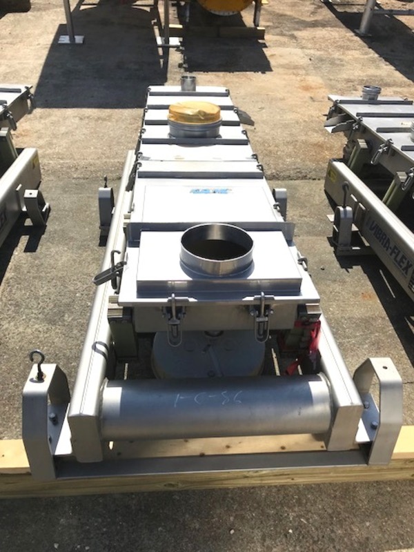 18" wide x 7' long, Meyer #VF11-18-6, vibrating conveyor/feeders, 3/4 HP, Stainless Steel (6 available) - Image 4
