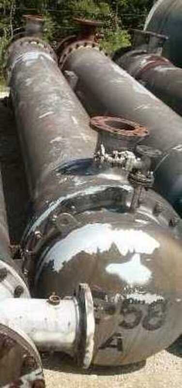 1000 sq.ft., 100 psig shell, 100 psig tube, Krueger, shell and tube, Carbon Steel & copper SB-111, 400°F, 2 - Image 1