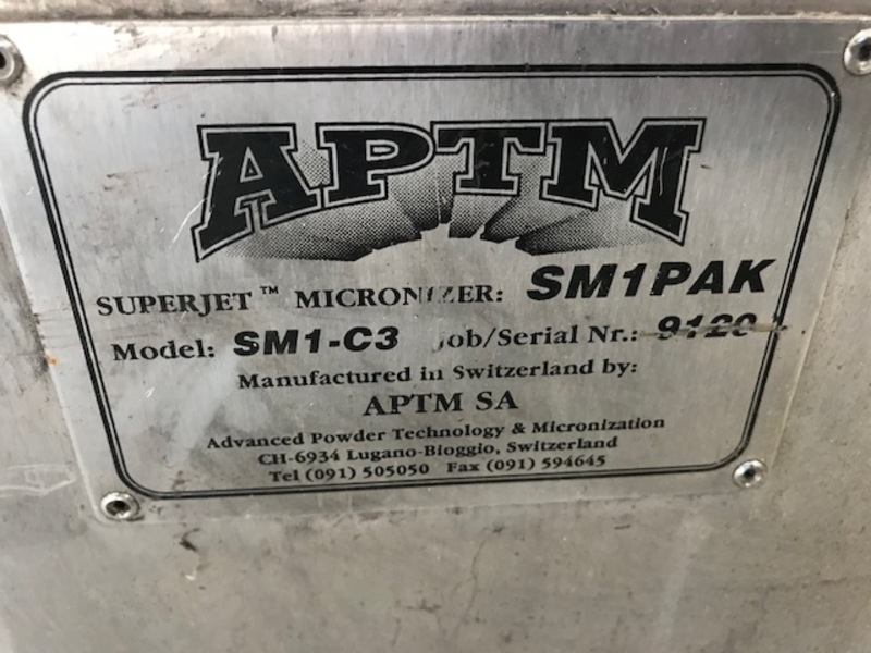 APTM #SM1-C3, Superjet Micronizer jet mill, Stainless Steel - Image 3