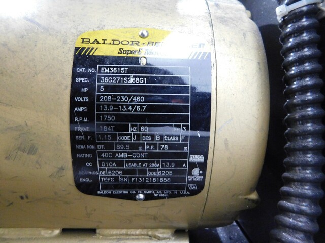 16" x 1/2" Cumberland #6516, granulator, 5 HP, 1750 RPM, 208-230/460 V., 3 phase - Image 9