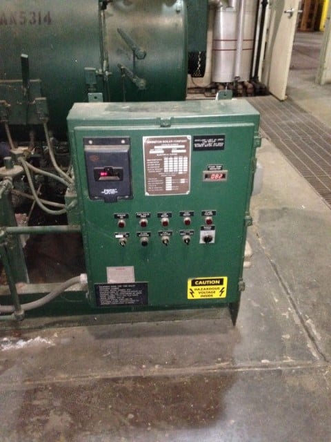 200 HP Johnston #PFTA-B200-4LG-200S, 150 psig, 3 phase, 460 Volts, natural gas, #2 Oil, 1994 (3 available) - Image 7