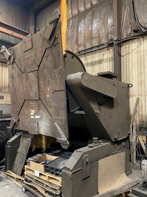 40000 lb. Aronson #HD400A, variable speed welding positioner, 108" x 108" table, pendant control, 1980 - Image 2