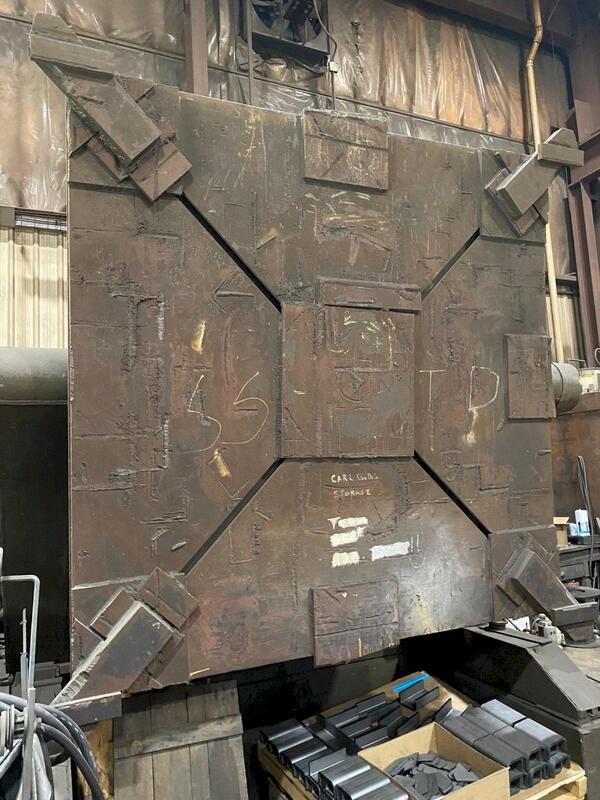 40000 lb. Aronson #HD400A, variable speed welding positioner, 108" x 108" table, pendant control, 1980 - Image 3