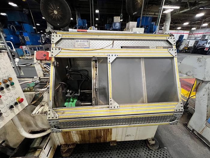 9 Ton x 48" stroke, Apex, hydraulic broaching machine, magnetic chip conveyor, retriever - Image 1