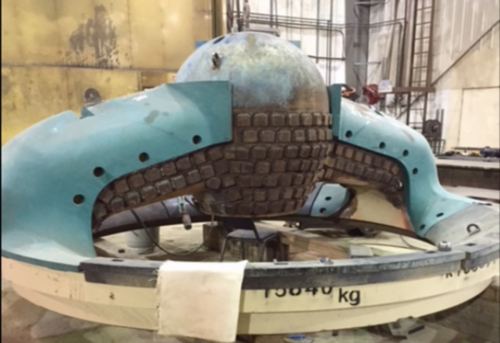 42" x 65" Allis-Chalmers, Mark I Superior Gyratory Crusher, 400 HP GE motor, Lot of spare parts, 2000 TPH - Image 5
