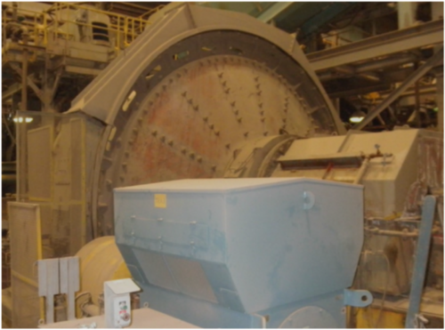 18' x 10.5' Fuller FLS, SAG mill with 1500 HP motor, Rubber-lined, 1995 - Image 4
