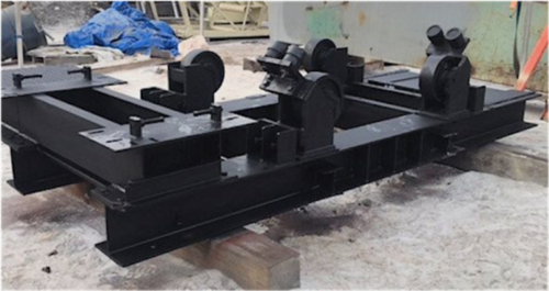 5' x 3' SAG mill with 20 HP, Skid mounted, Chain-driven w/ rollers under shell - Image 8