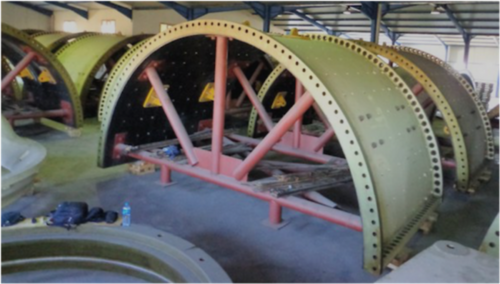 22' x 38' Metso Ball Mill with 13400 HP, (2) 6,700 HP motor, 680 TPH hard ore, 975 TPH soft ore, Unused, 2007 - Image 1