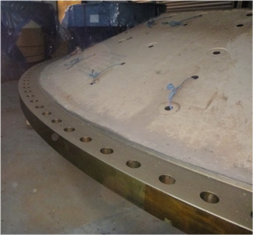 22' x 38' Metso Ball Mill with 13400 HP, (2) 6,700 HP motor, 680 TPH hard ore, 975 TPH soft ore, Unused, 2007 - Image 6