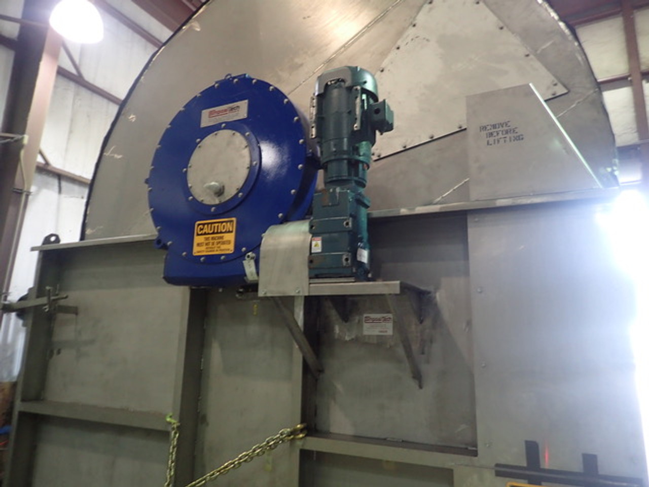 Custom Manufactured Scraper Discharge Rotary Drum Vacuum Filter, 10' x 12', 304 Stainless Steel Drum - Image 1