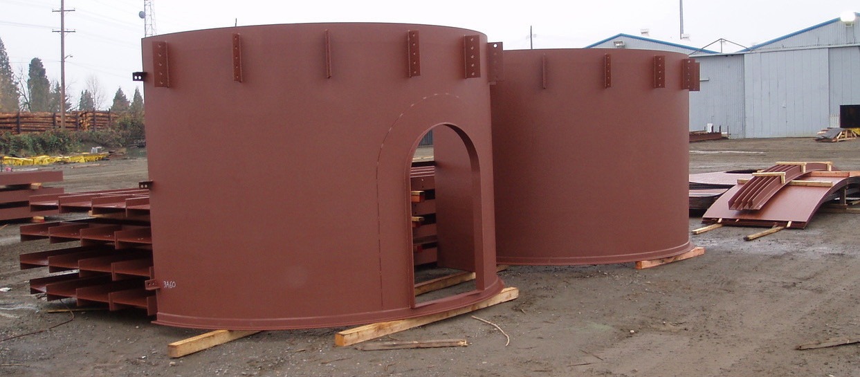 60' diameter x 10' deep (18mx3m) Thickener Tank Assembly, 1/4" thick ASTM A-36 steel - Image 1