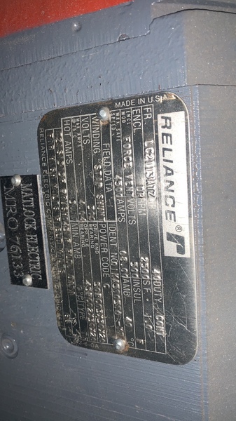 40 HP 2500 RPM Reliance, Frame LC2113ATZ, DPFV, stab shunt, 500VA, 300VF - Image 1