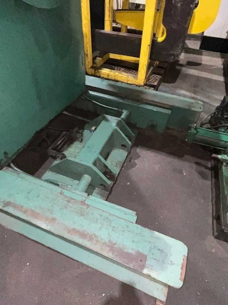 20000 lb. American Steel Line #60, uncoiler, 36" width, 18"-23" hydraulic expansion, 37.5" face mandrel - Image 9