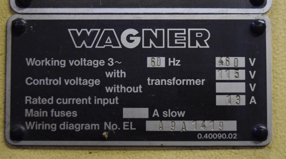 10" Wagner #WAS-70, cold saw, 460 V., powered hydraulic feed - Image 7